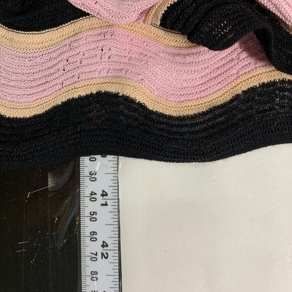 M Missoni S Womens Multicolor Crochet Knit Wave Dress Swing Lined Designer - Picture 8 of 8